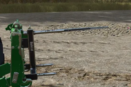 Міцні Вила Bobcat 3 Point Bale Fork (Rust Edition) для Тюків у Farming Simulator 25