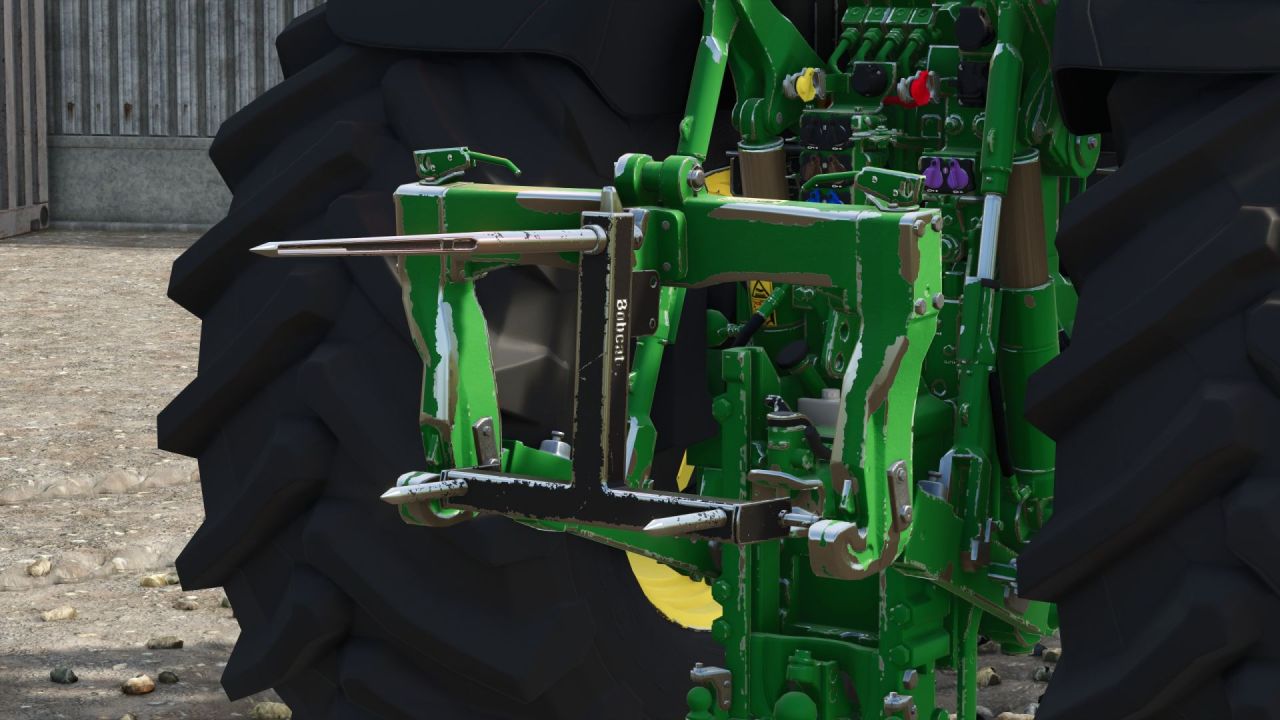 Robuste Bobcat 3 Point Bale Fork (Rust Edition) für Ballen in Farming Simulator 25