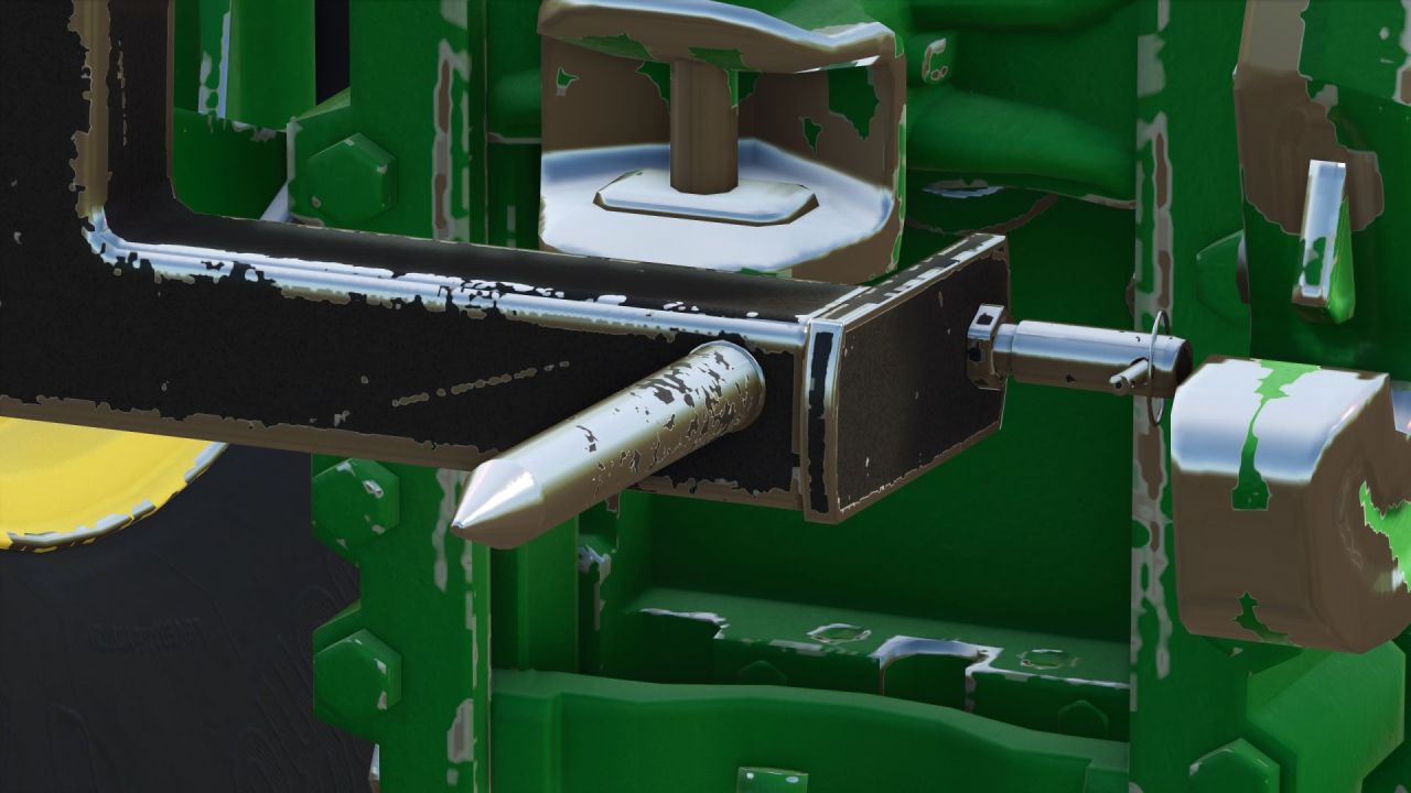 Robuste Bobcat 3 Point Bale Fork (Rust Edition) für Ballen in Farming Simulator 25