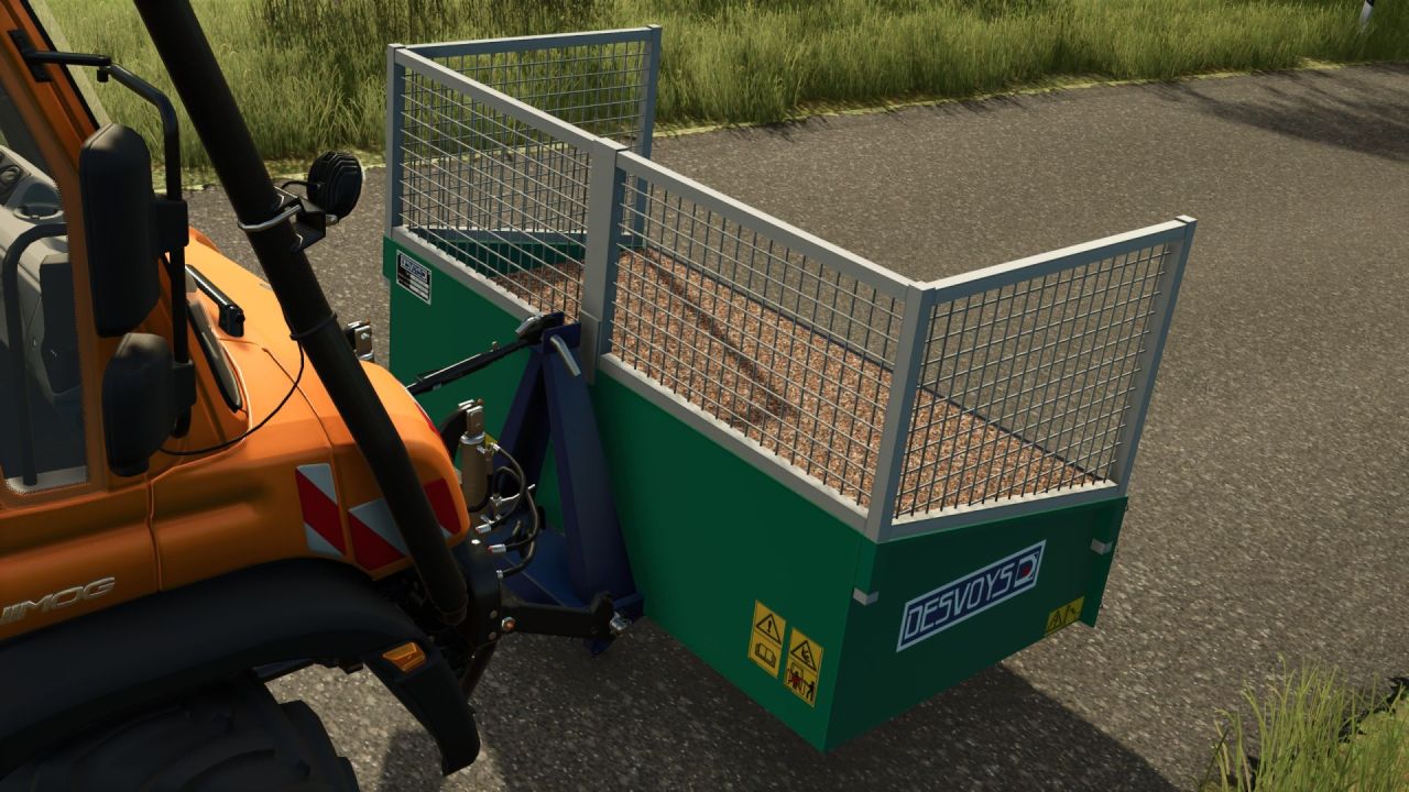 Бункер Desvoys навісний 3-точковий для Farming Simulator 25