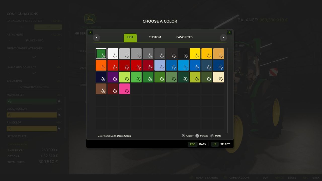 Потужний John Deere 6R 230-250 XTRA LARGE — Преміум Трактор для FS25