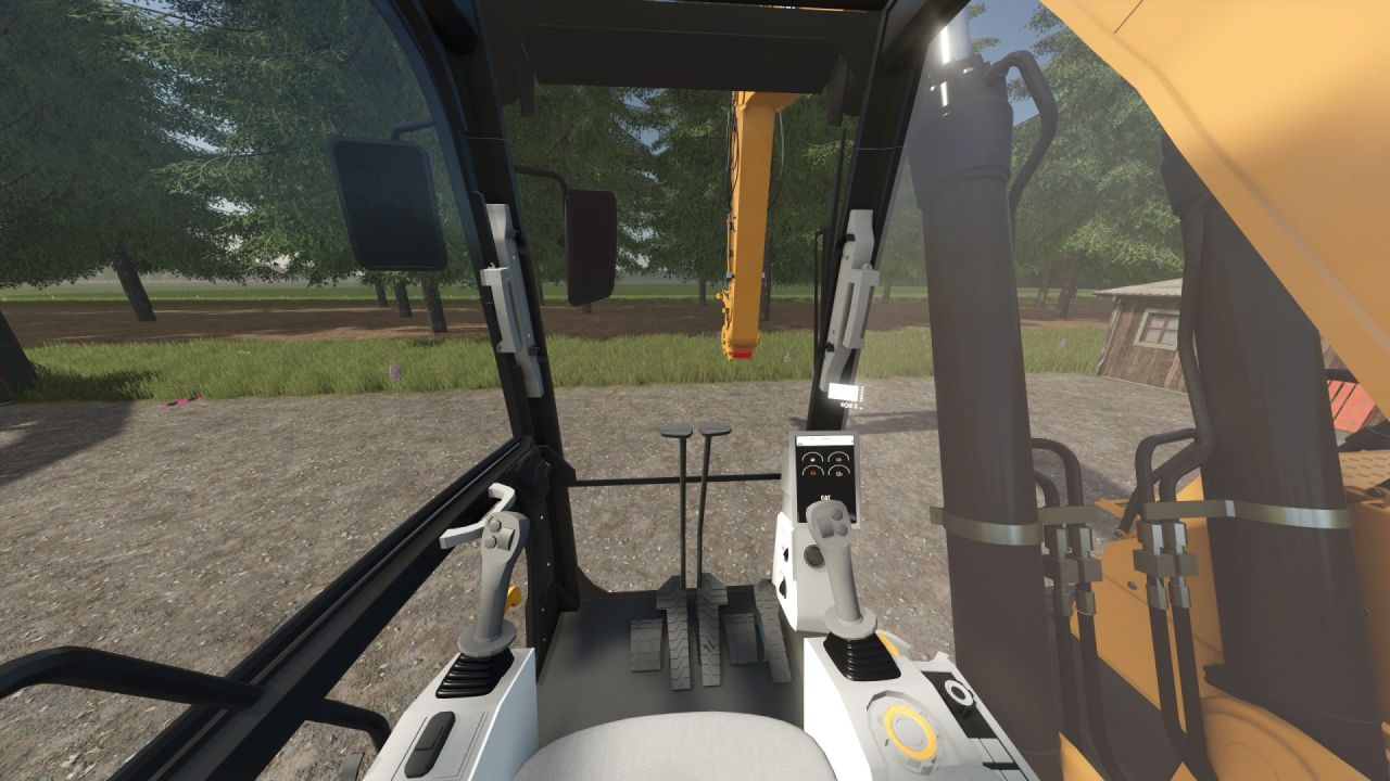 Потужний Екскаватор Cat 335NG EDIT з GPS та Прапором США для Farming Simulator 25