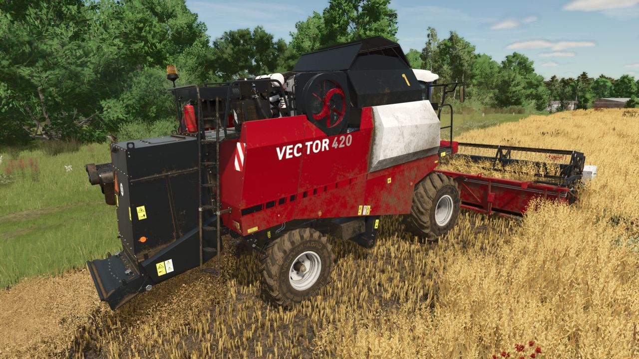 Комбайн Rostselmash Vector 420/425 для Farming Simulator 25