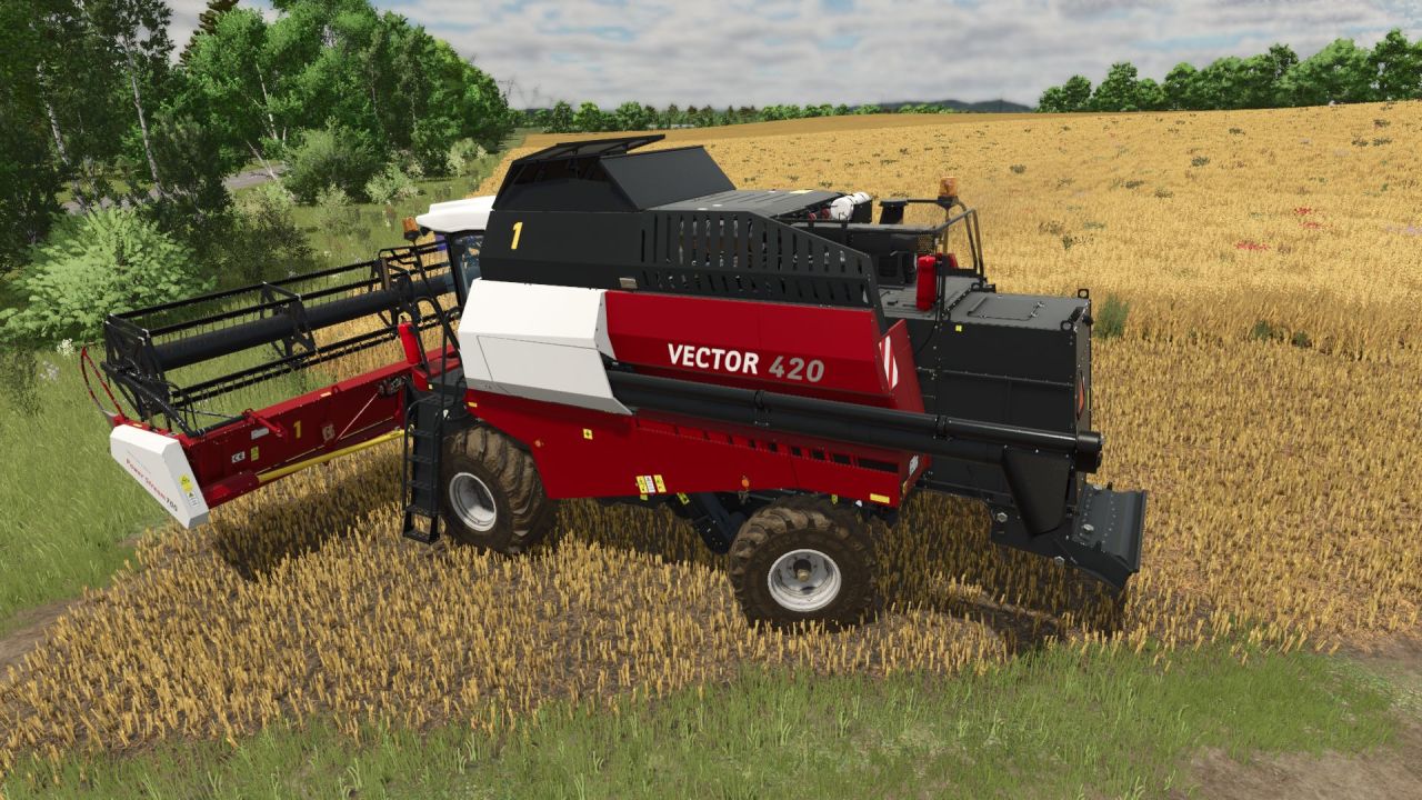 Комбайн Rostselmash Vector 420/425 для Farming Simulator 25