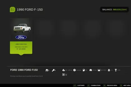 Вантажівка Ford F-150 1990 для Farming Simulator 25 — 2