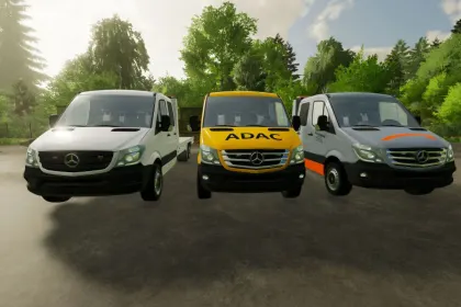 Автомобіль Mercedes Benz Sprinter 2013 Blitzlader V2 для Farming Simulator 22 — 1