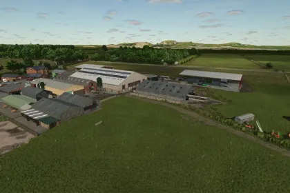 Karte Ballam Road Dairy Farming für Farming Simulator 25