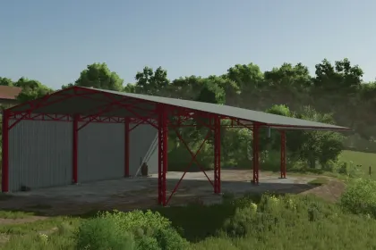 Neuer Metallischer Schuppen French Metal Shed für Farming Simulator 25 – Perfektes Lager auf dem Bauernhof