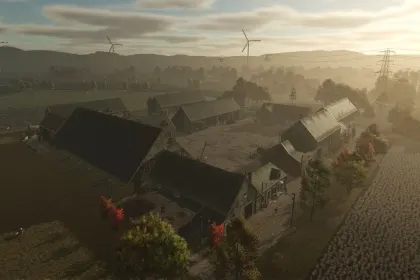 Atmosferyczna Francuska Mapa Les Grandes Chaumes (MA7 Edition) do Farming Simulator 25 — 2