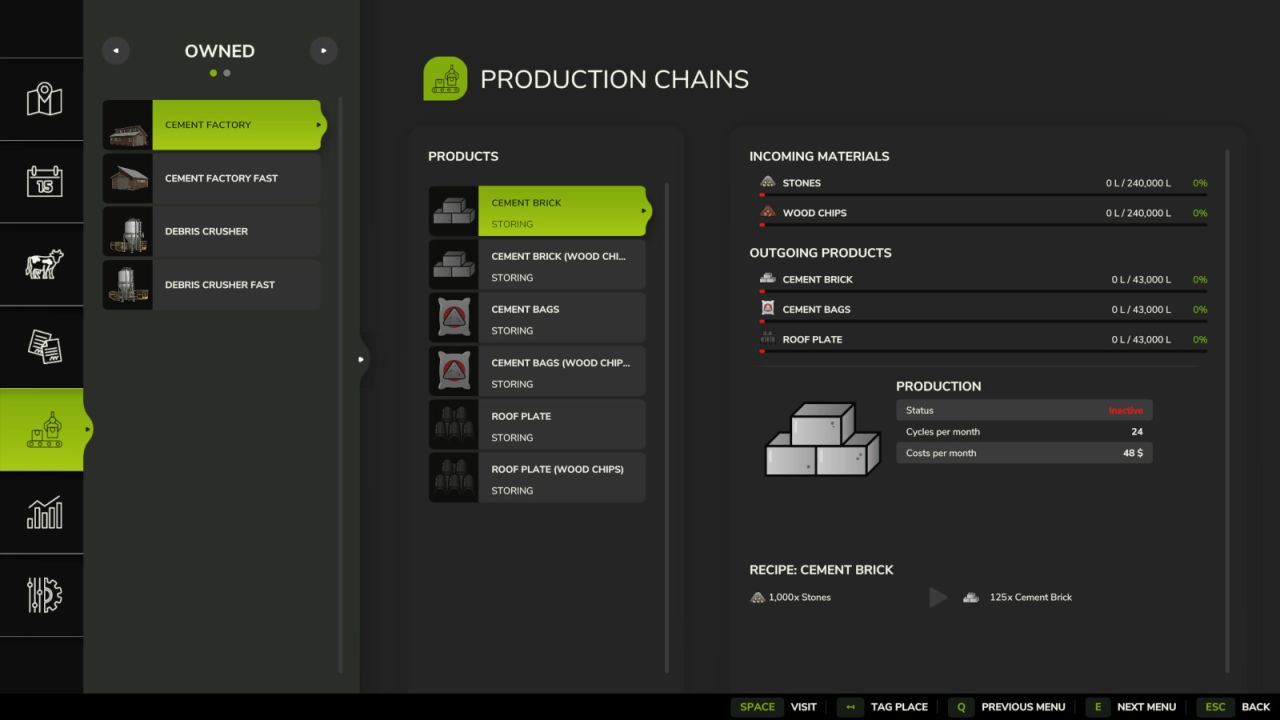 Пакет виробництв Stoneworks для Farming Simulator 25