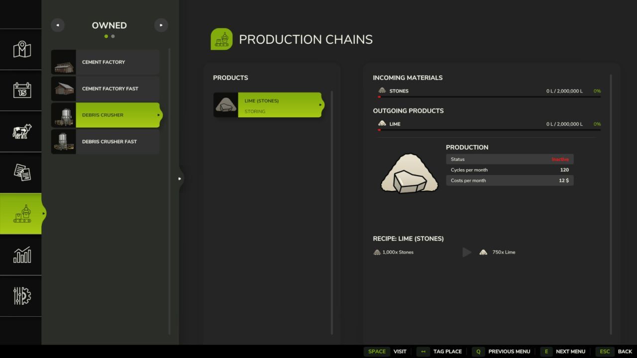 Пакет виробництв Stoneworks для Farming Simulator 25