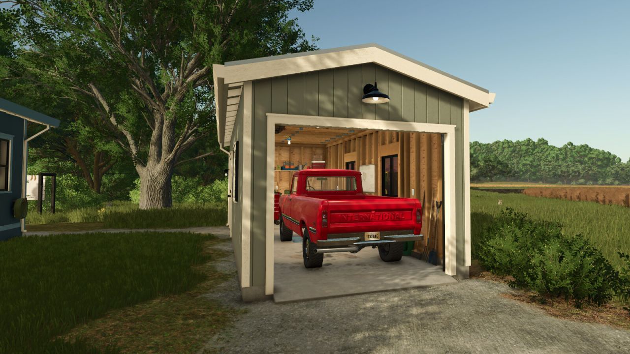 Гараж Classic One Car для Farming Simulator 25