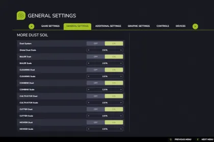 Налаштування пилу та ґрунту для Farming Simulator 25 — 5