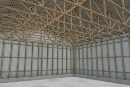 Нова Квадратна Майстерня Square Shed для Техніки у Farming Simulator 25 — 2