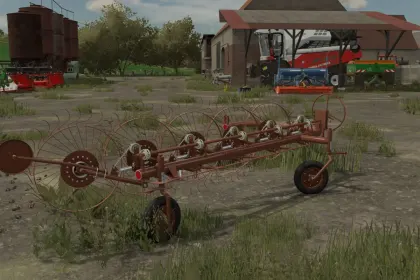 Rake AGROMET "FAMAROL" SŁUPSK Z216 for Farming Simulator 22 — 2