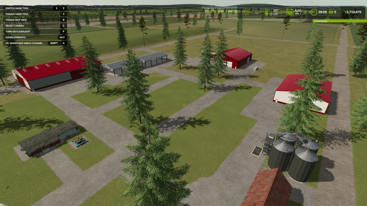 Karte Birch Run für Farming Simulator 25