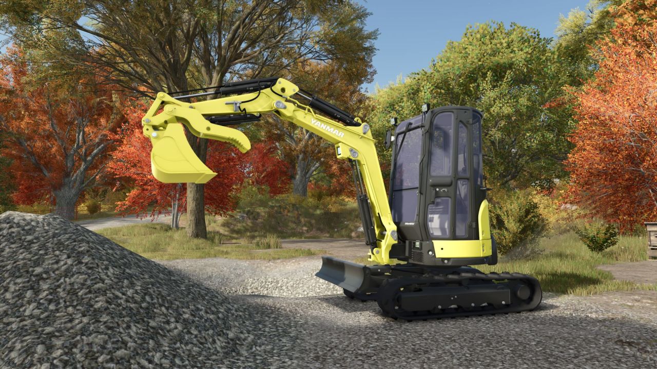 Екскаватор Yanmar Vio 27-6 для Farming Simulator 25