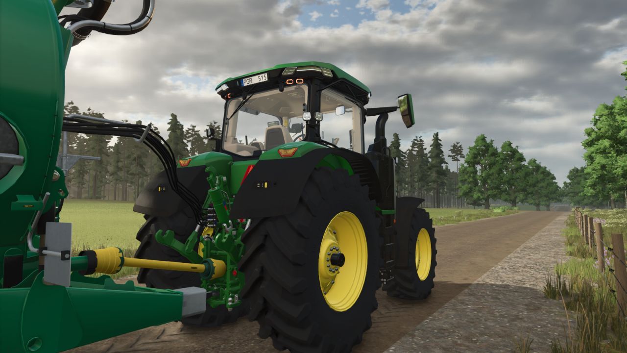 Трактор John Deere 7R Series для Farming Simulator 25
