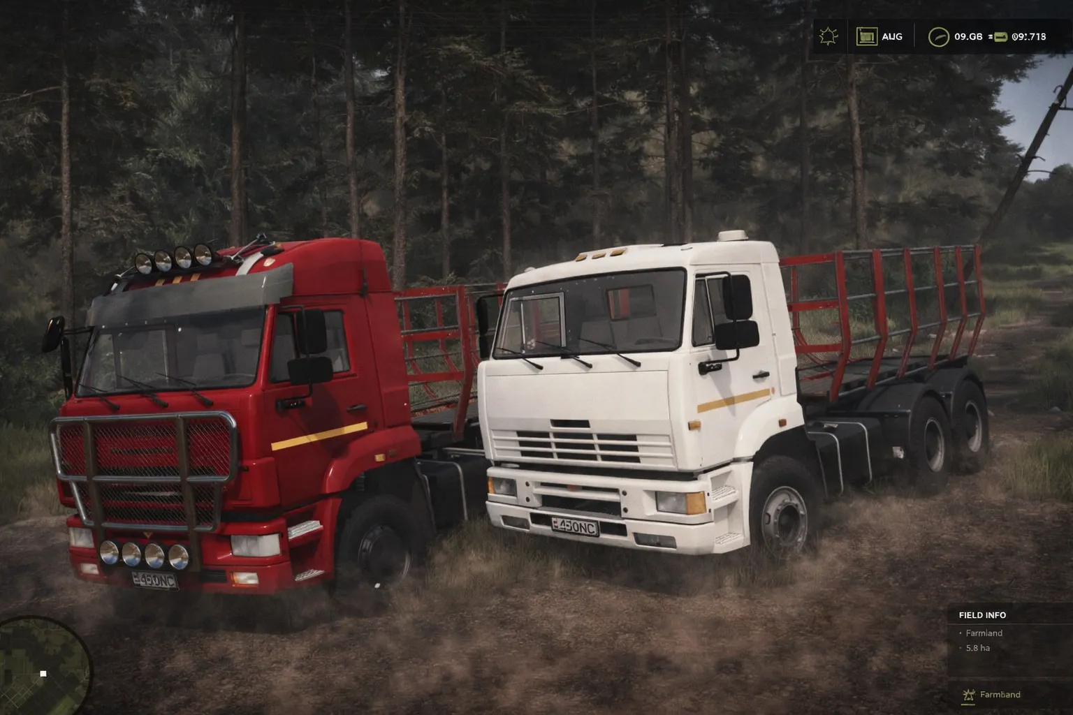 Mod für Holztransporter Kamaz 6460 für Farming Simulator 25