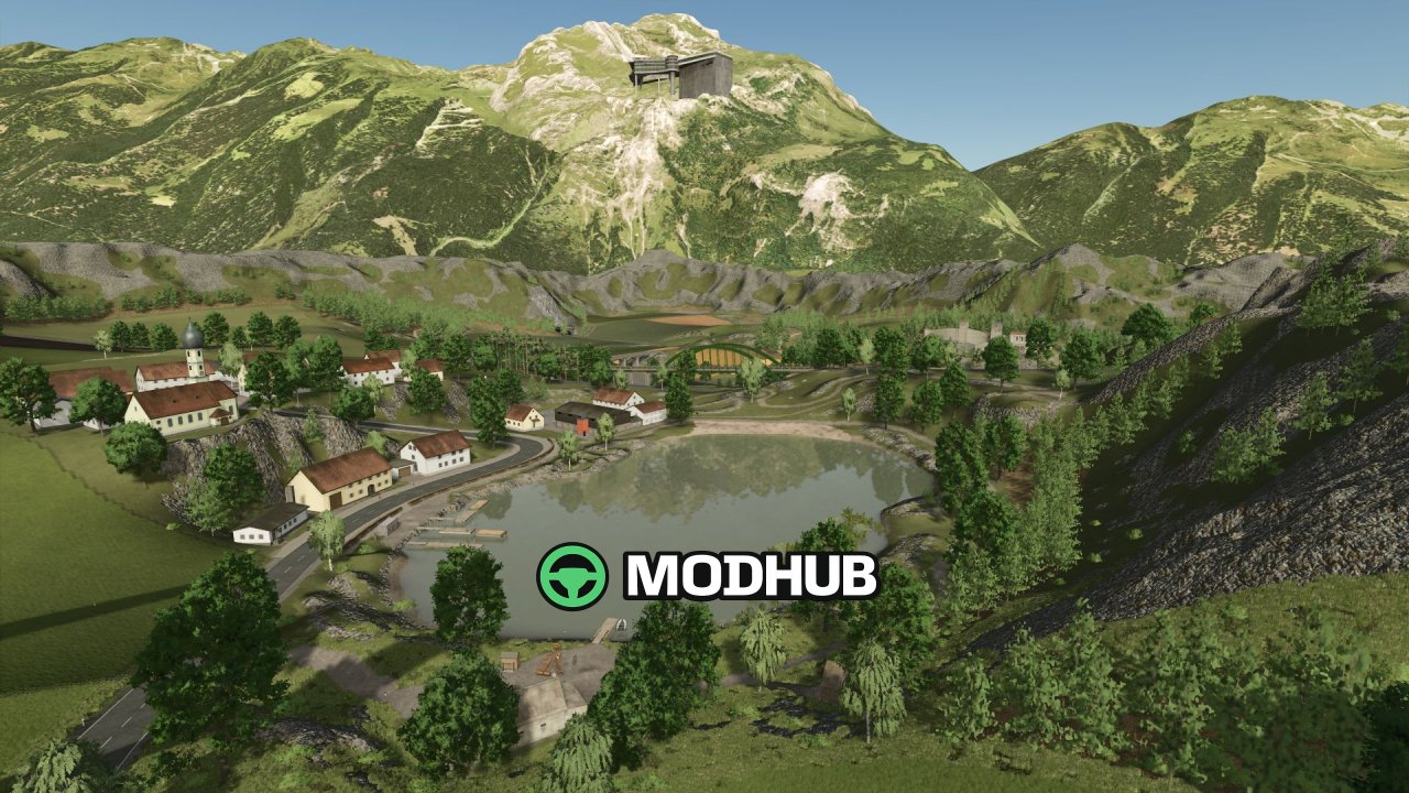 New Mod-Map Gamsting 2K25 v1200 for FS25 — Atmospheric Bavarian Valley