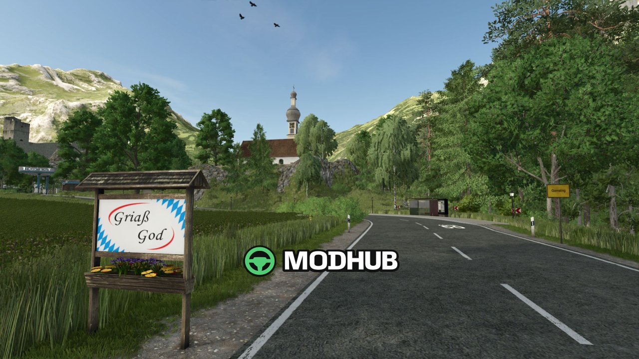New Mod-Map Gamsting 2K25 v1200 for FS25 — Atmospheric Bavarian Valley