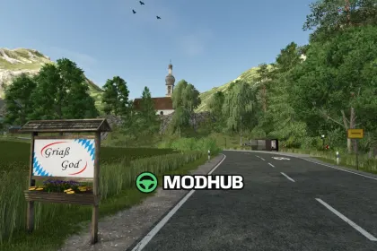 New Mod-Map Gamsting 2K25 v1200 for FS25 — Atmospheric Bavarian Valley — 6