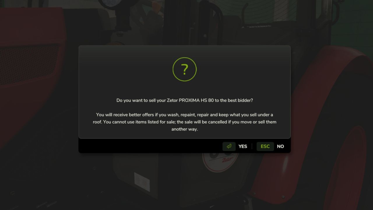 Скрипт Продажу Техніки для Farming Simulator 25