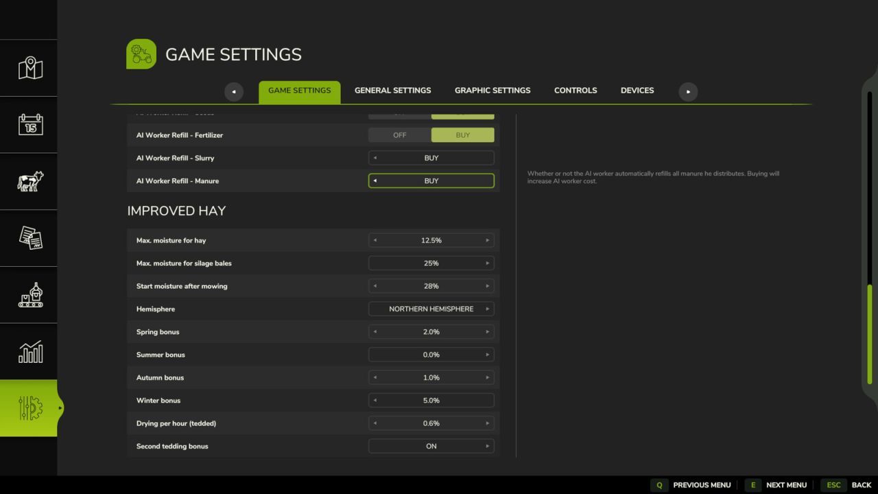 Мод для сушіння сіна для Farming Simulator 25