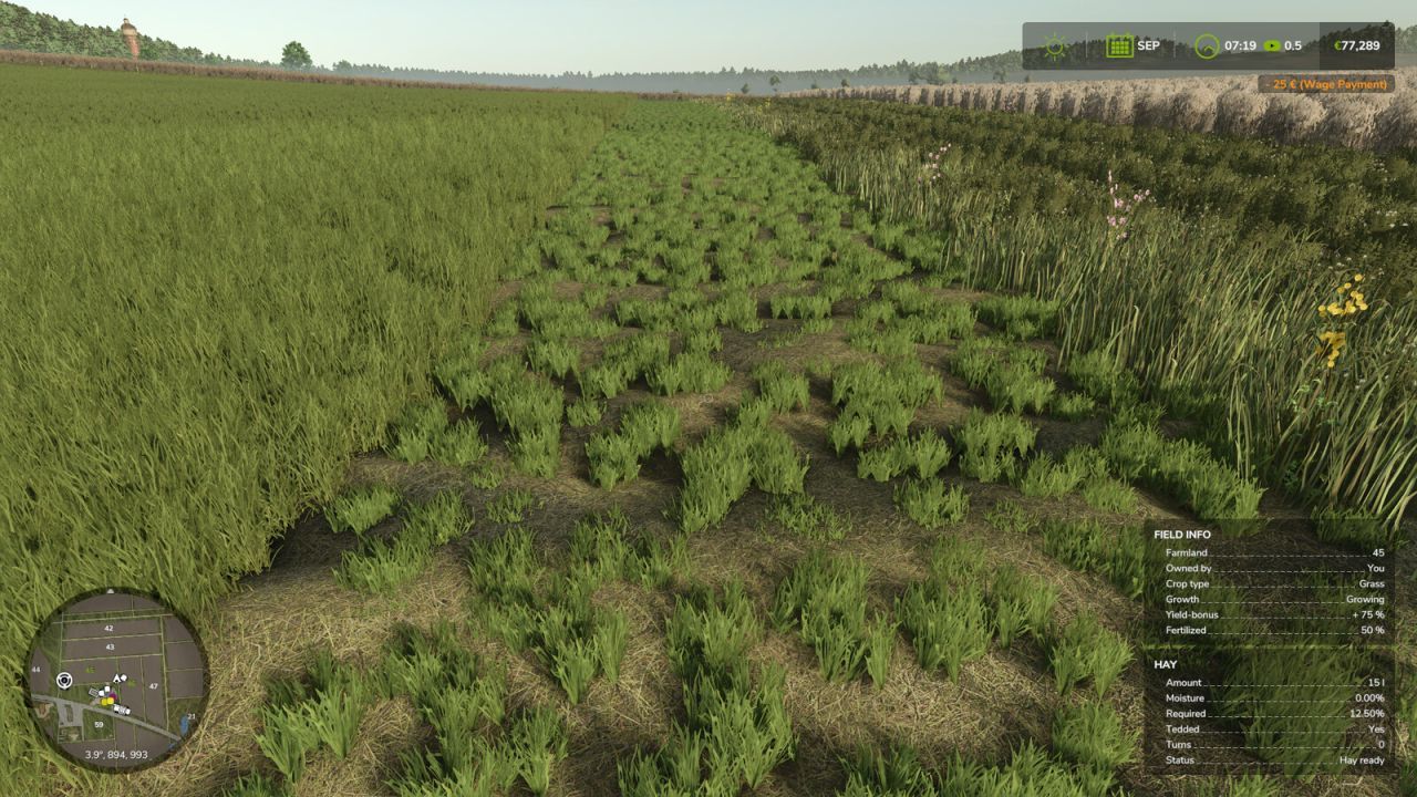 Мод для сушіння сіна для Farming Simulator 25