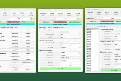 Скрипт GE10 - Розширений FieldToolkit для Farming Simulator 25 — 1
