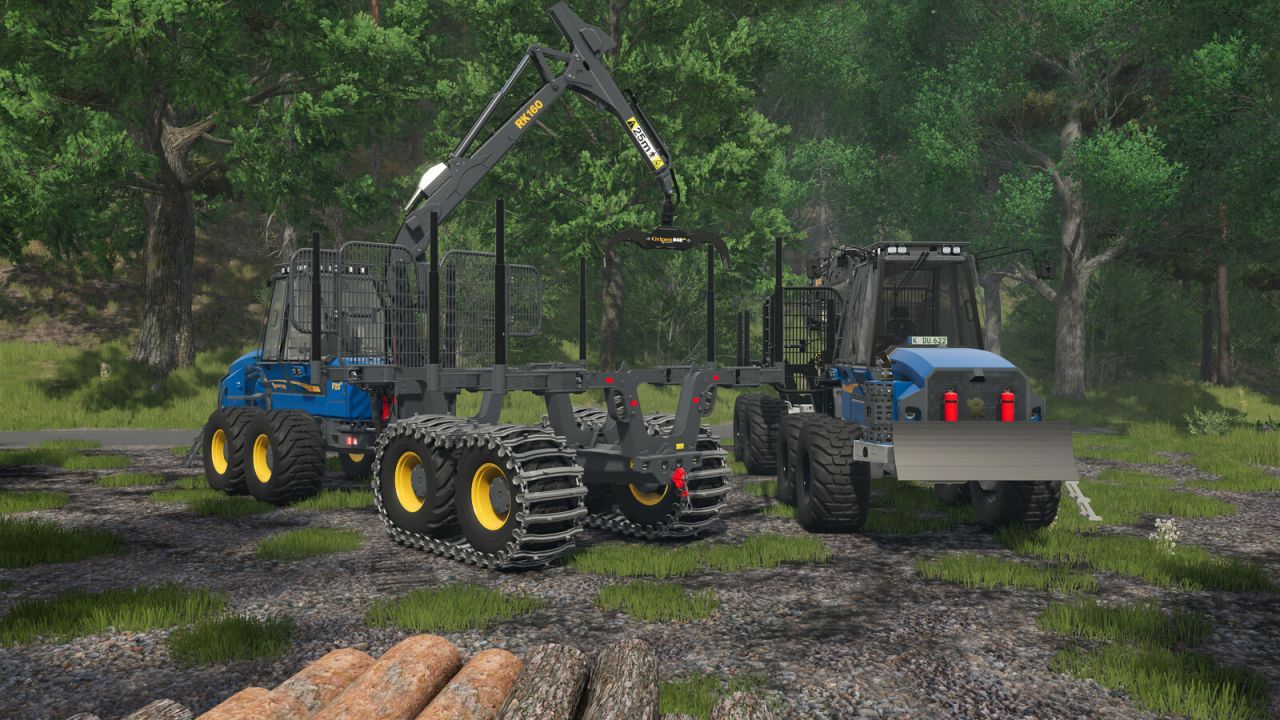 Пакет лісозаготівельних машин Rottne для Farming Simulator 25