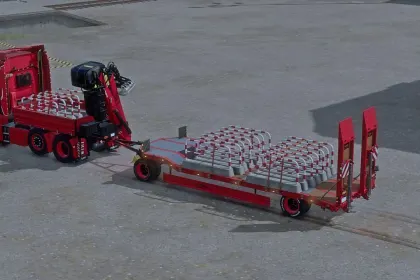 Пакет низькорамних причепів Fliegl для Farming Simulator 25 — 1