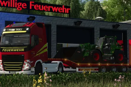 Пакет низькорамних причепів Fliegl для Farming Simulator 25 — 3