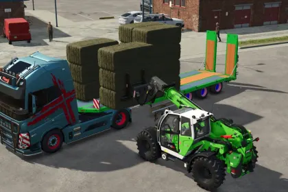 Пакет низькорамних причепів Fliegl для Farming Simulator 25 — 5