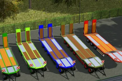 Пакет низькорамних причепів Fliegl для Farming Simulator 25 — 6