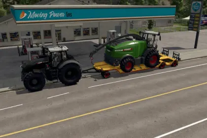 Низькорамний причіп Lizard Forestry Special TL38 для Farming Simulator 25 — 3