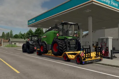 Низькорамний причіп Lizard Forestry Special TL38 для Farming Simulator 25 — 4