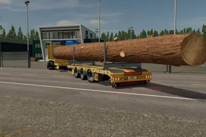 Напівпричіп Schwarzmueller Semi Lowloader 3A для Farming Simulator 25 — 2