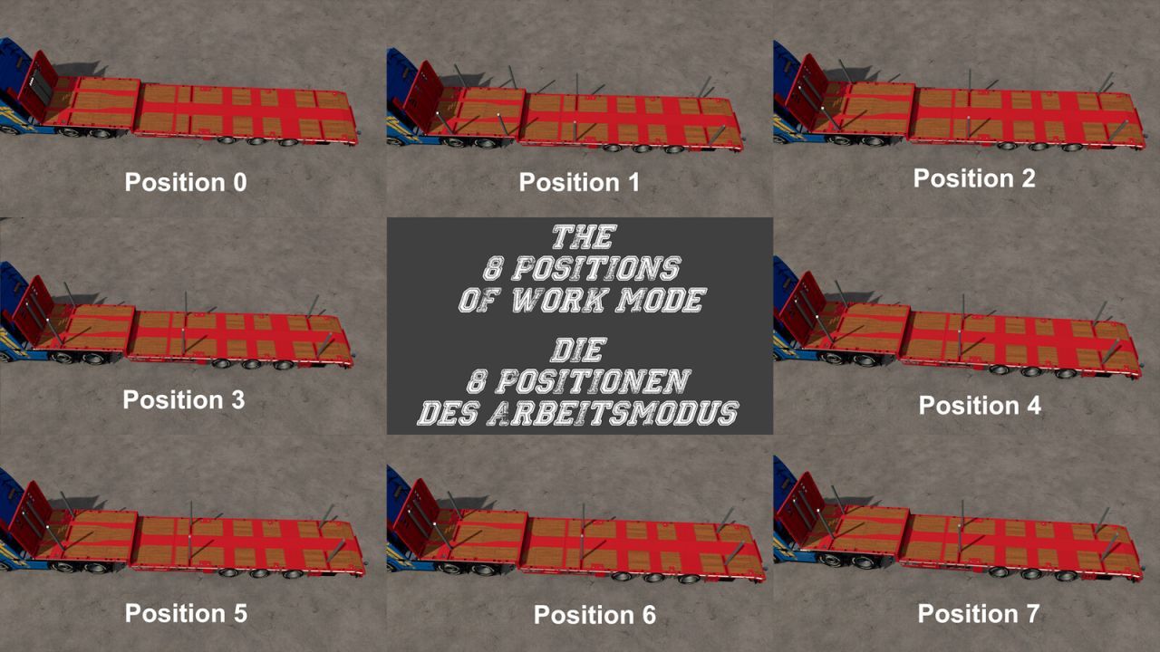 Напівпричіп Schwarzmueller Semi Lowloader 3A для Farming Simulator 25