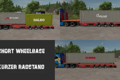 Напівпричіп Schwarzmueller Semi Lowloader 3A для Farming Simulator 25 — 5