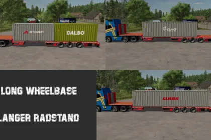 Напівпричіп Schwarzmueller Semi Lowloader 3A для Farming Simulator 25 — 6