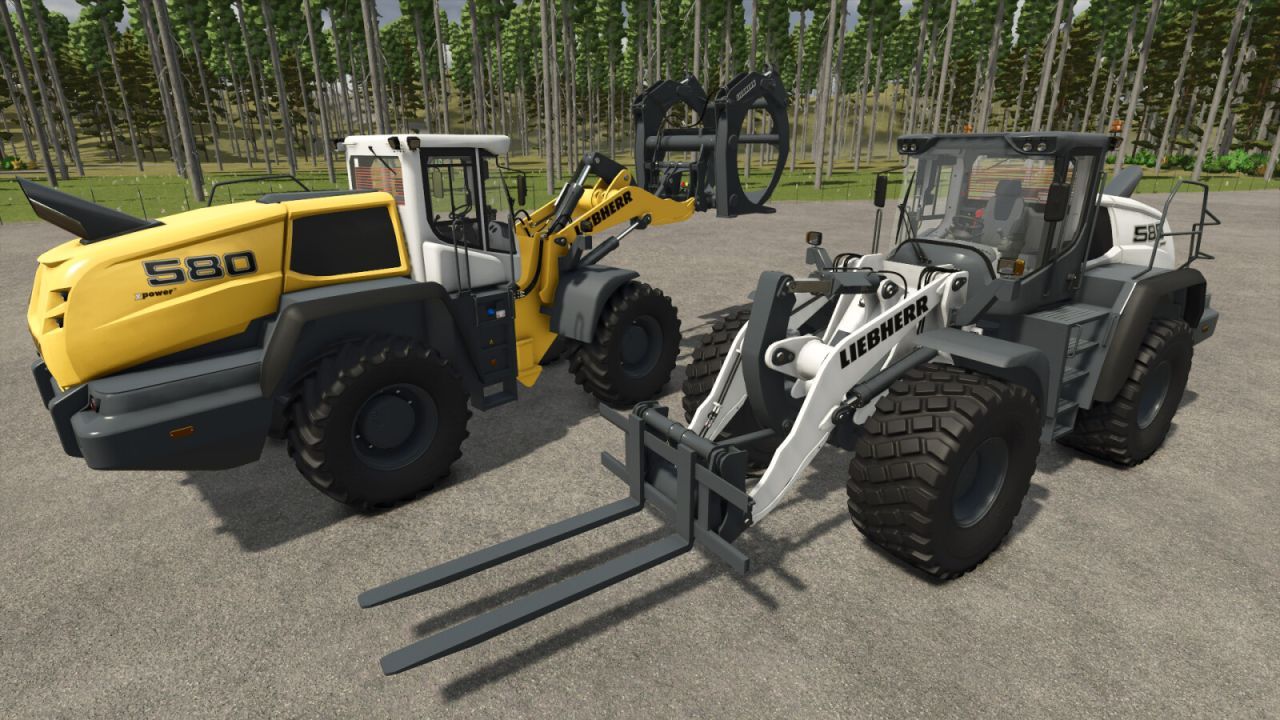 Навантажувач Liebherr L580 Pack для Farming Simulator 25