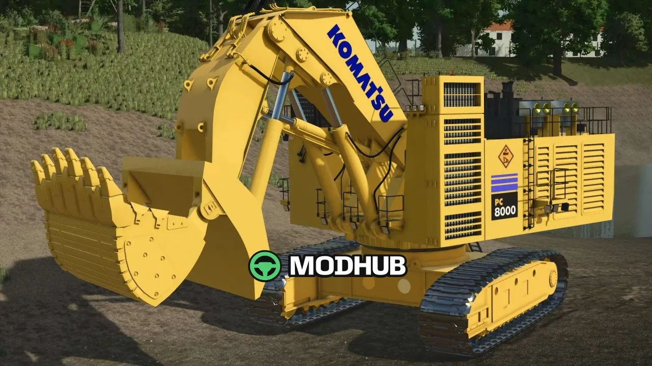 Мод на Потужний екскаватор Komatsu PC 8000 для FS25