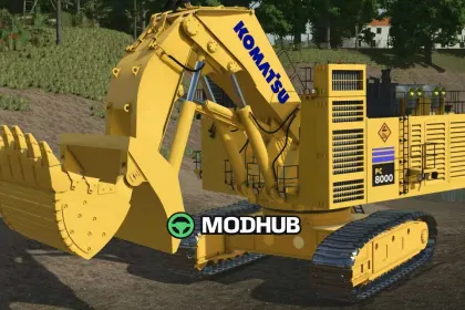 Мод на Потужний екскаватор Komatsu PC 8000 для FS25