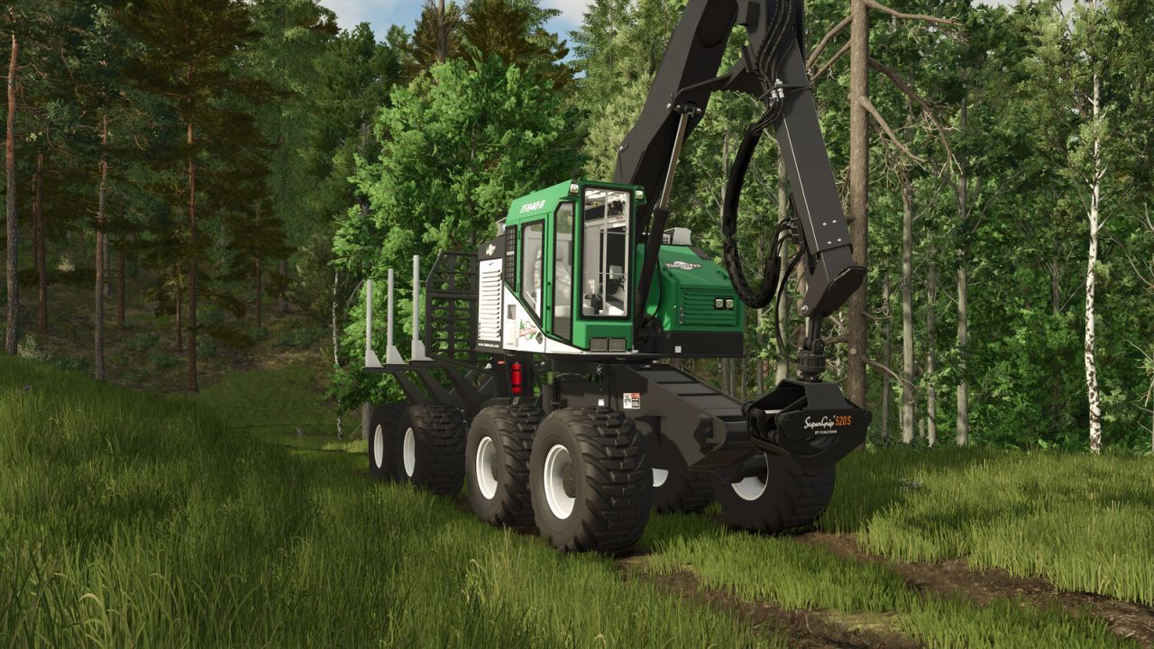 Лісозаготівельний трактор Timberpro TF840-B для Farming Simulator 25