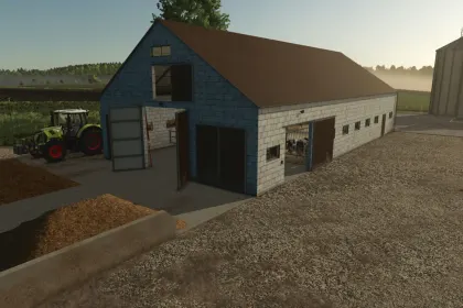 Ставок для корів з плитою для гною для Farming Simulator 25