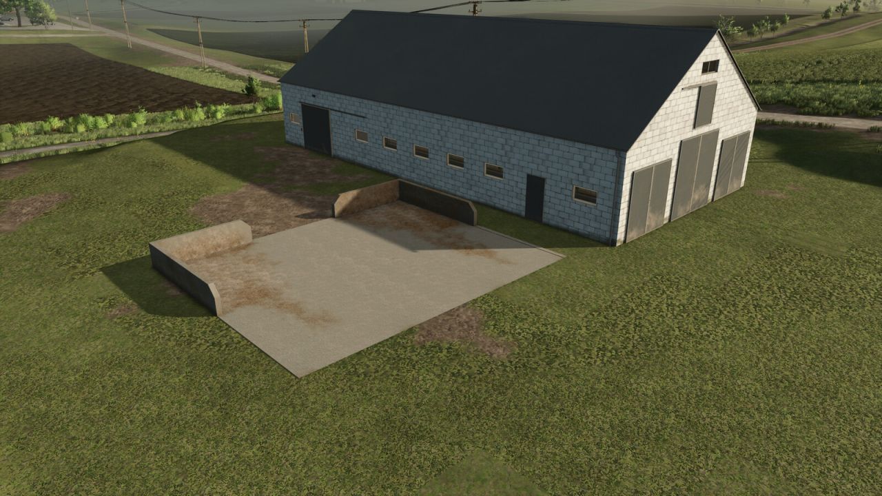 Ставок для корів з плитою для гною для Farming Simulator 25
