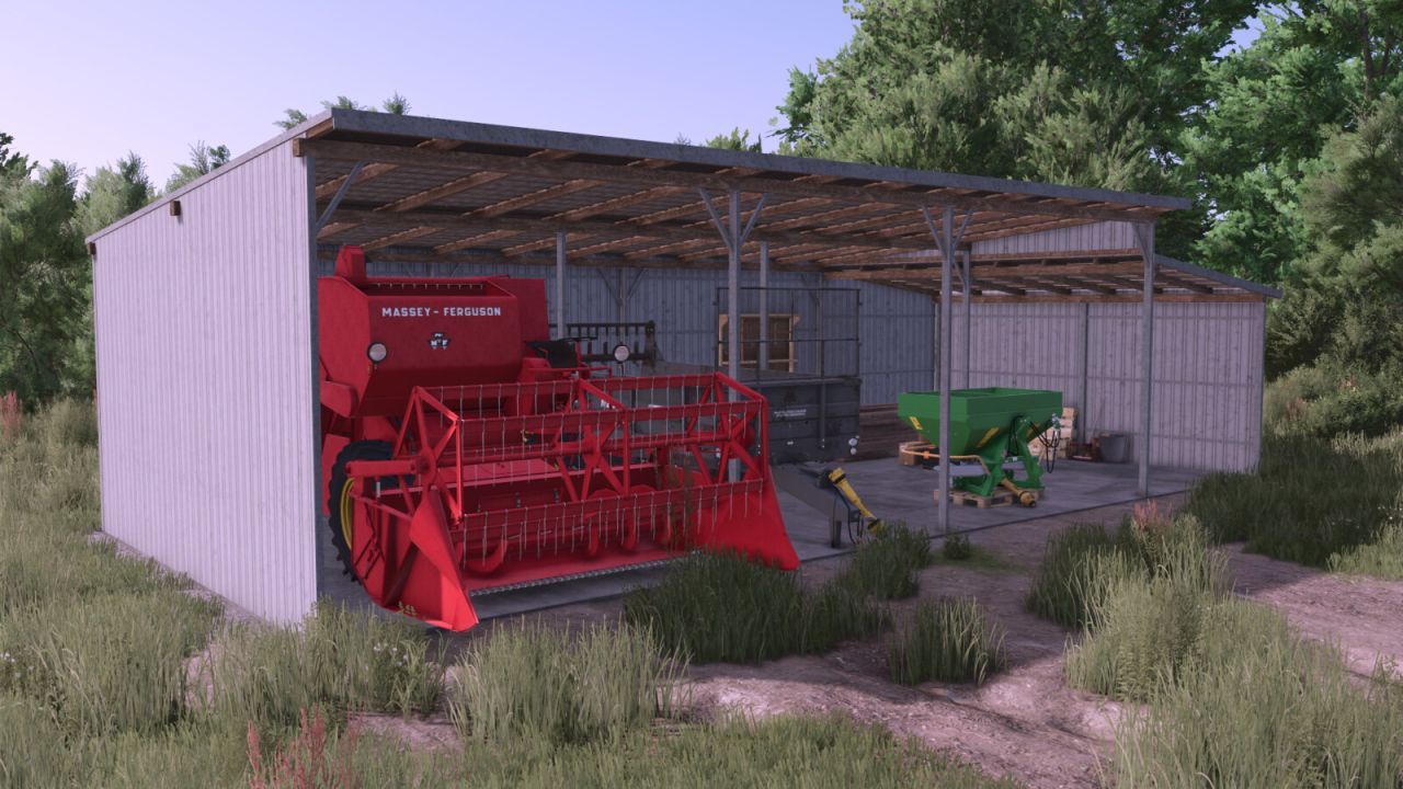 Металеві сараї для зберігання техніки для Farming Simulator 25