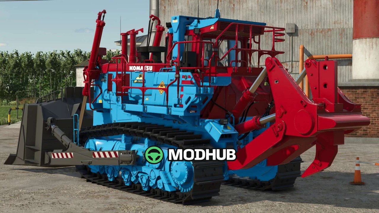 Mod na Potężny Bulldozer Komatsu D375A Mining Dozer dla FS25