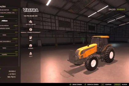 Трактор Valtra BH 180 205i для Farming Simulator 25